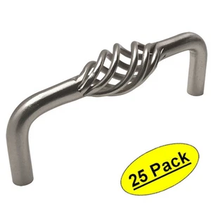 *25 Stück* Cosmas Schrank Hardware Satin Nickel Vogelkäfig Griff Ziehen #9992-96SN - Bild 1 von 1