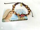 Bracelet Tau Cross Peace rosary 3 X 7 OLIVE WOOD Medjugorje Our Lady-Jesus