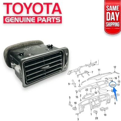 95-97 TOYOTA LAND CRUISER FZJ80 PASAJERO LADO DERECHO VENTILACIÓN REGISTRO OEM NUEVO Foto 1 de 4