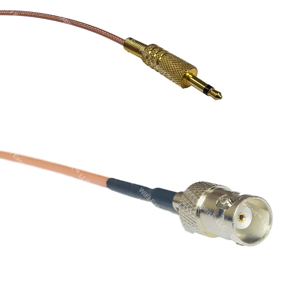 RG316 3.5mm 1/8 to BNC FEMALE RF Cable Rapid-SHIP LOT - Image 1 of 1