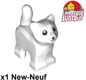 Lego 1x Animal chat cat bébé baby Kitten chaton blanc/white 80686pb01 NEUF - Imagen 1 de 1