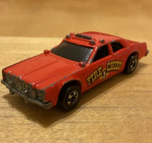 Vintage Hot Wheels 1977 Fire Chief Rare #1 On Side Car Original Old Department - Picture 1 of 7