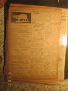 Scheletri di dinosauro trovati fossili coryphodonte giornale 1909 - Foto 1 di 1
