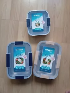 Smash Blue Bento Box Acciaio Inox 600ml o 1,3L - Diverse Misure e Colori - Foto 1 di 11