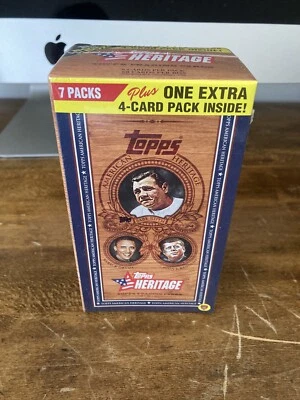 2009 Topps Heritage Baseball Blaster Box NEW Sealed 8 Packs Bonus Box 60 Cards!! - Image 1 of 4