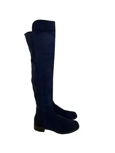 New Stuart Weitzman Navy Suede 5050 Boots 9.5 - Picture 1 of 6