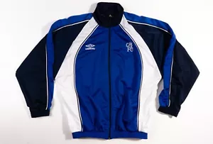 CHELSEA 1990'S TRAINING FOOTBALL JACKET UMBRO VINTAGE SHIRT SIZE S ADULT - Picture 1 of 6