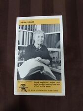 1960 ED-U Cards Helen Keller #53  The Book Of Knowledge Flash Cards *RARE*