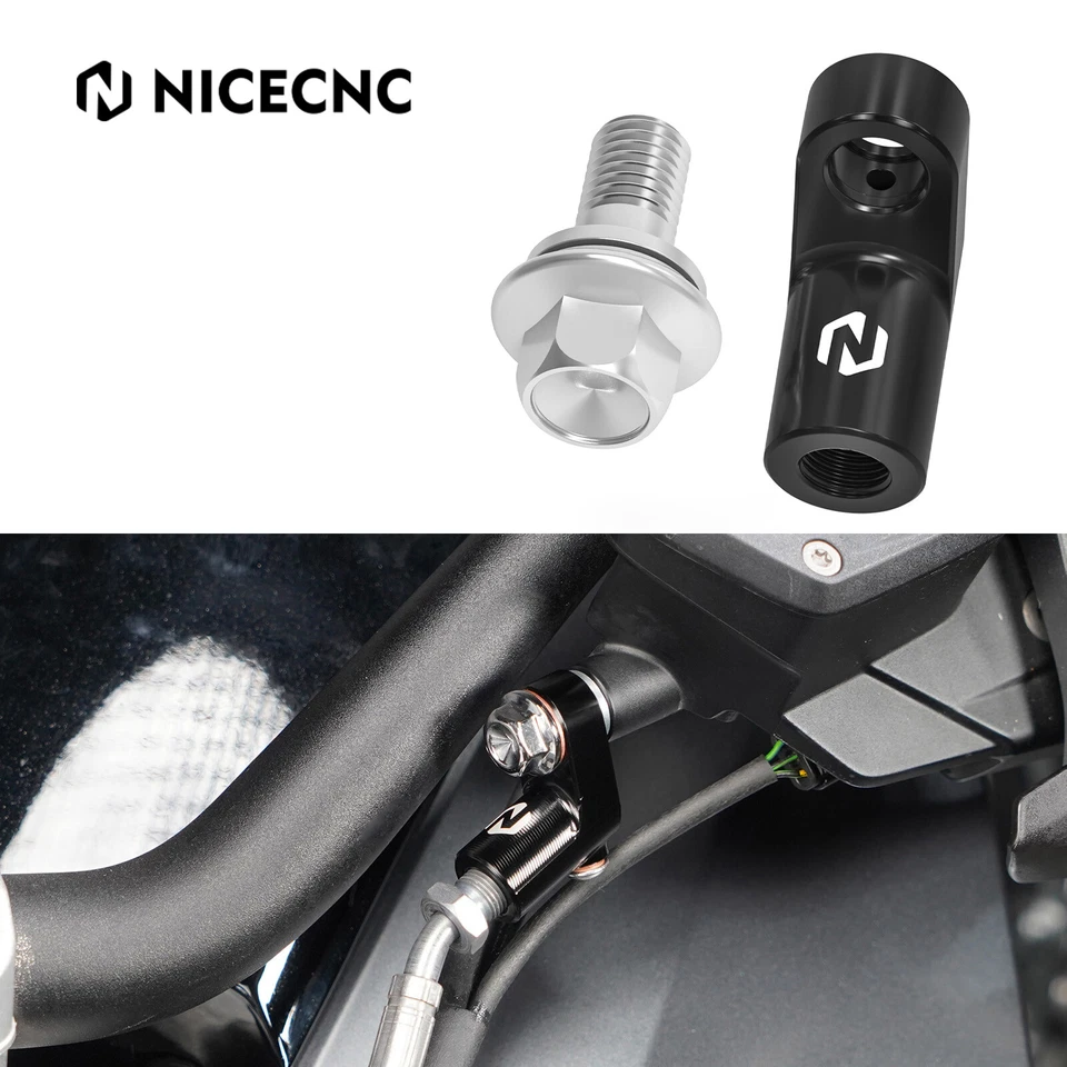 NICECNC Extensor adaptador de extensión de manguera de embrague hidráulico para BMW R1250GS/R/RS/RT R1300GS
