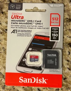 NEW Sandisk Ultra MicroSDXC 512gb UHS-I + Adapter Genuine - Photo 1 sur 2