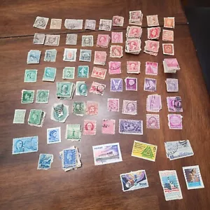 NICE LOT ! Vintage USA & Internation Stamps Used About 100 Late 1800s to 1960s - Picture 1 of 24