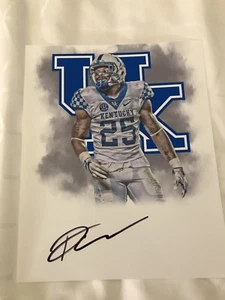 Darius West Kentucky Wildcats signed autographed 8x10 football photo 2019 NFL - Picture 1 of 1