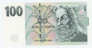 Tschechische Republik 100 Korun 1997 Pick 18.f UNC unzirkulierte Banknote Serie H - Bild 1 von 2