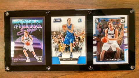 DIRK NOWITZKI 3 CARD PLAQUE DALLAS MAVERICKS Cover
