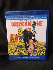 Despicable Me 3D Blu-ray (Blu-ray Disc, Dvd 2013, 3-Disc Set Great Condition - Picture 1 of 7