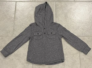 Old Navy Boys 5T Gray Long Sleeve Hooded Sweater - Picture 1 of 4