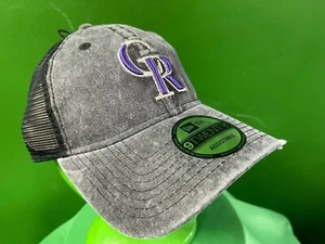 MLB Colorado Rockies New Era 9TWENTY Sombrero Gorra Gris Desgastada Snapback Nuevo con etiquetas - Imagen 1 de 8