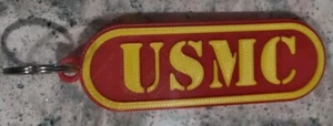 Llavero USMC Rojo/Blanco Impreso en 3D, US MARINE CORPS SEMPER FI - Imagen 1 de 1