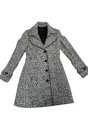 Guess by Marciano Abrigo Gris Blanco Lana Talla XS Foto 1 de 4