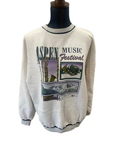 Gear For Sports Vintage Aspen Musical Festival graues Sweatshirt Größe Large LESEN - Bild 1 von 10