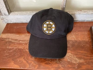 Boston Bruins NHL Adult Men's Adjustable Strap Black Team Logo Hat Hats Caps - Picture 1 of 6