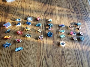 NFL Crocs Sports Shoe Charms 5 For $9.95 Pick 5 New (There Is 1 Of Each In Pic) - Picture 1 of 6