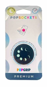 PopSockets Premium Enamel Metal Moon Phases Glow In Dark Pop Socket Popsocket - Zdjęcie 1 z 2