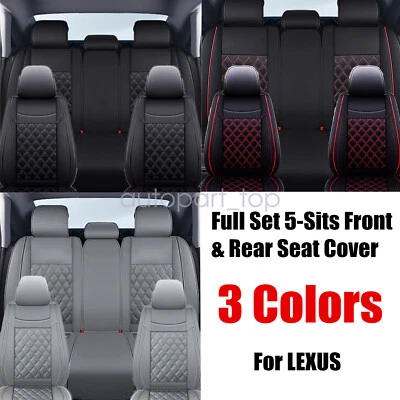 Fits ACURA RDX 2008-2023 PU Leather Car 5-Seat Covers Front Rear Cushion Pad - Image 1 of 4