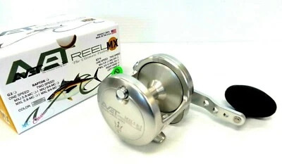 Avet MXL5.8 G2 NGP Single Speed Lever Drag Reel - Right Handed - SILVER  - Image 1 of 4