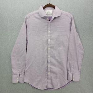 Charles Tyrwhitt Dress Shirt Mens 16/34 Slim Fit Pink Long Sleeve Cotton jermyn - Picture 1 of 11