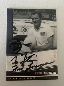 Fred Lorenzen personalized autographed Press Pass Legends NASCAR trading card - Picture 1 of 2