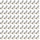  80 Pcs R-type Cable Fixing Clip Stainless Steel Clamps Metal