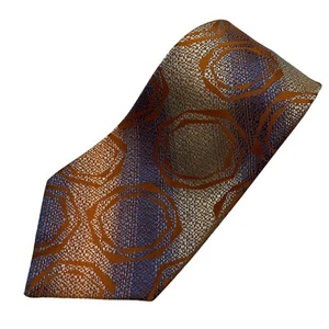 Vtg Wembley Men's Tie Necktie Wide Wemlon Polyester Purple Orange Blue Mod Disco - Picture 1 of 6