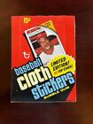 6 Packs Of 1977 Topps Baseball Cloth Sticker Wax Packs With Original Box
