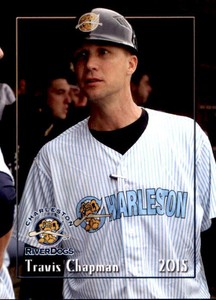 2015 Charleston RiverDogs Grandstand #7 Travis Chapman Jacksonville Florida Card