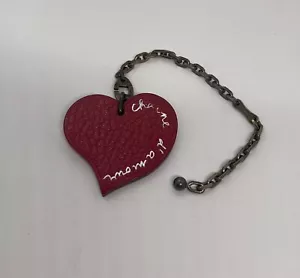 HERMES Heart Motif Bag Charm Keychain - Picture 1 of 6