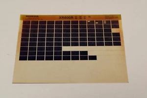 OEM HONDA PARTS CATALOG XR600R '85 '86 '87 '88 '89 '90 '91 18MK2FEA - Picture 1 of 1