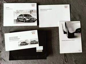 GENUINE AUDI A4 SALOON HANDBOOK OWNERS MANUAL WALLET 2007-2011 PACK B-607 - Picture 1 of 3