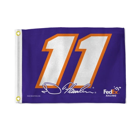 Denny Hamlin #11 Flag Boat, Golf Cart, Utility Flag - Purple Flag Cover