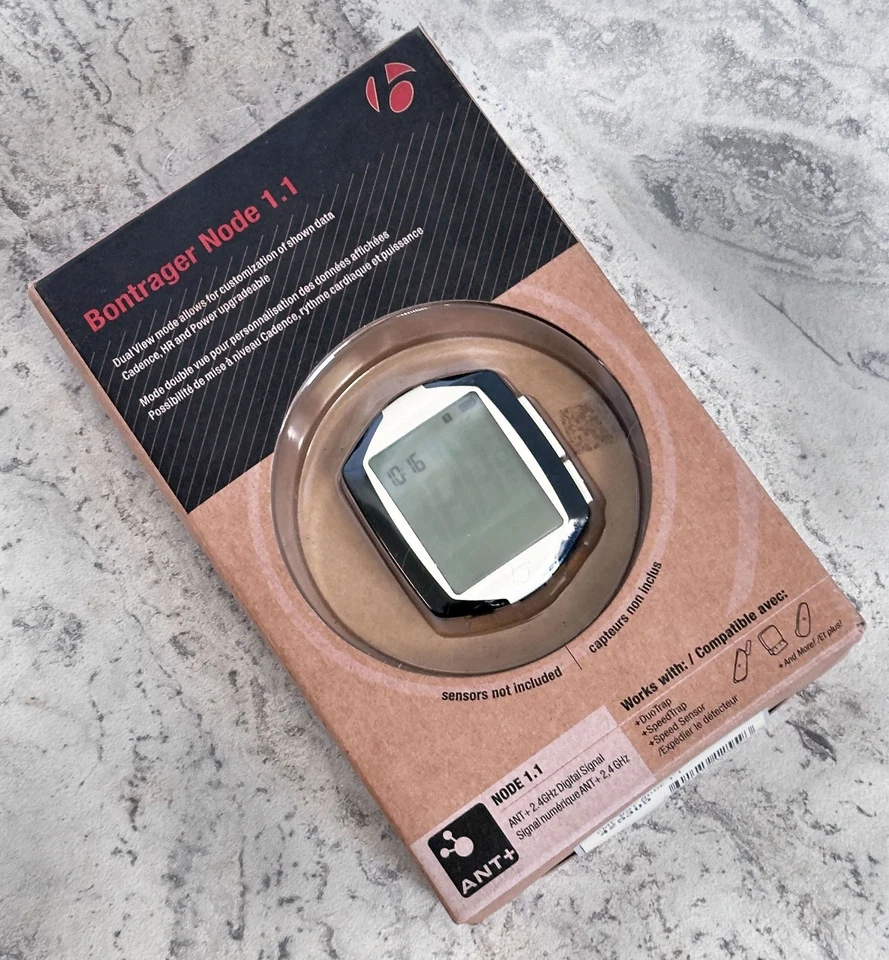 Bontrager Node 1.1 Cycling Computer + Speed-Cadence Sensor + HR Chest Strap Used - Image 1 of 4