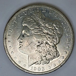 1903 Morgan Dollar 1 $ US Silbermünze Philadelphia **kratzt** #SA35 - Bild 1 von 3