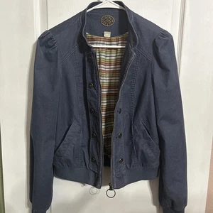 Women’s Navy Idra For Anthropologie Corduroy Jacket Size 6 - Picture 1 of 7