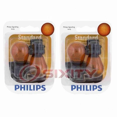 2 pc Philips Parking Light Bulbs for Ford C-Max Contour Crown Victoria Edge wj - Image 1 of 4