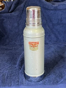 Vintage Green Stanley Thermos Vacuum “Super-Vac” Antique w/ cork - Picture 1 of 10