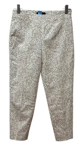 Piazza Sempione Audrey Ankle Pants Side Zip Cotton Blend Size 28" Waist - Picture 1 of 8