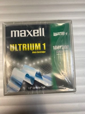 Maxell Ultrium LTO 1 Data Cartridge 1/2" Cartidge Tape 100/200gb - Bild 1 von 2