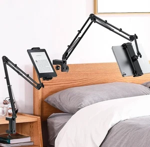 Overhead Bed Tablet Stand - Height Angle Adjustable Holder - Picture 1 of 4