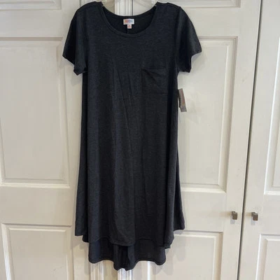 Nuevo con etiquetas Vestido Lularoe Carly Denim Gris Carbón Talla XS Foto 1 de 4