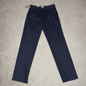 Nuevo con etiquetas Nuevo Dockers Signature Caqui Calce Clásico Pantalones Para Hombre 34x38 Negro Grande y Alto - Imagen 1 de 15