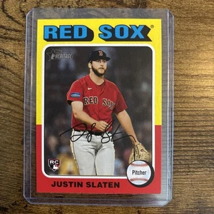 2024 Topps Heritage High Number - JUSTIN SLATEN Short Print SP #721 RC Sox - Picture 1 of 2